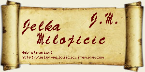 Jelka Milojičić vizit kartica